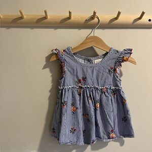 BCBGirls | Blue and White Striped Tank | 2T